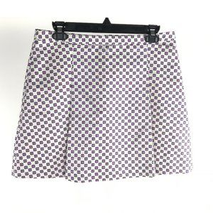 Club Monaco Pink Blue Pleated Mini Skirt